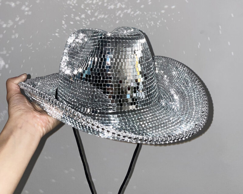 disco ball cowboy hat