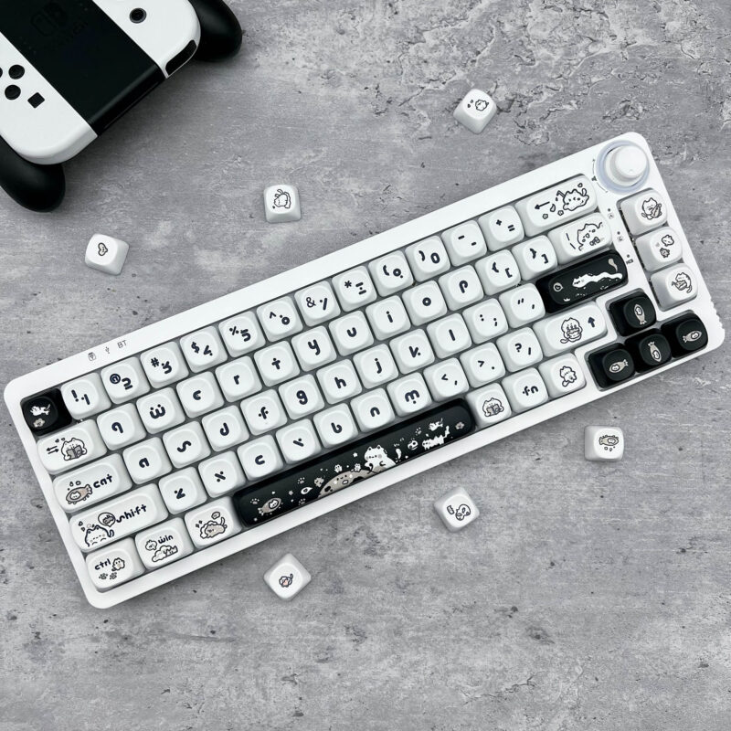 adorable cat keycap set