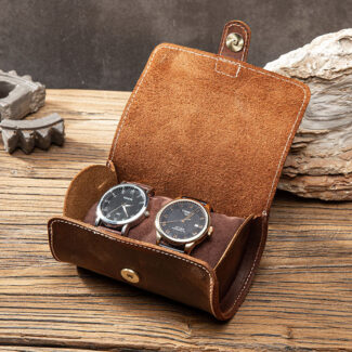 watch travel case for 2 watches