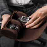 leather watch travel case