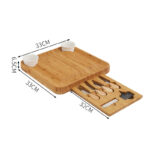 woode cheese board size