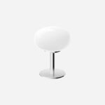 white glass table lamp