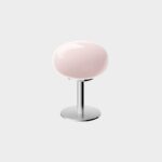 pink glass table lamp