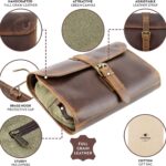 leather toiletry bag for men