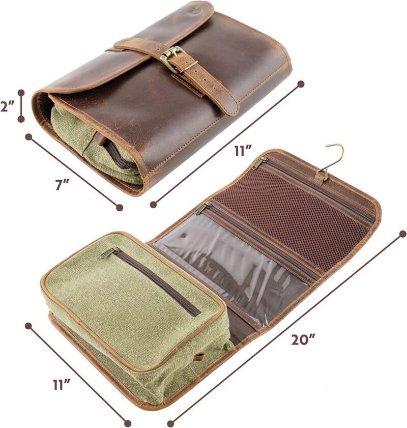 men's toiletry bag leather