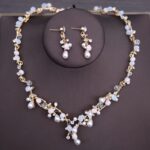 wedding necklace and earrings