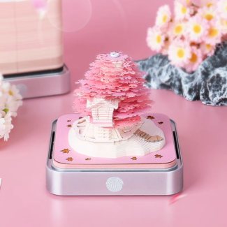 3d calendar pink