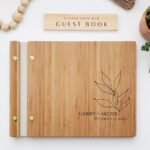 wooden guest book