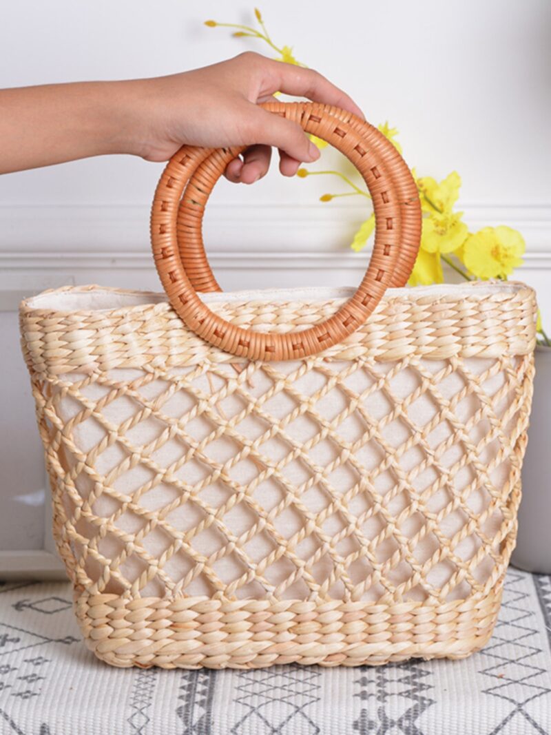 rattan handbag