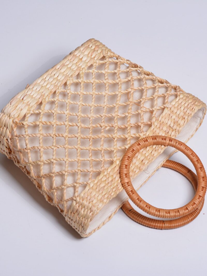 rattan beach bag