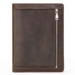 brown leather folder